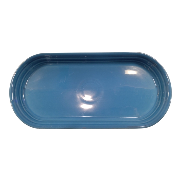 Fiesta 11 7/8 Inch Oblong Serving Platter Bread Tray Peacock - Picture 1 of 6